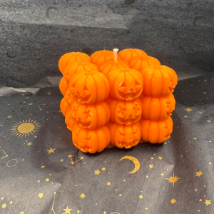 Pumpkin souffle cube 🎃